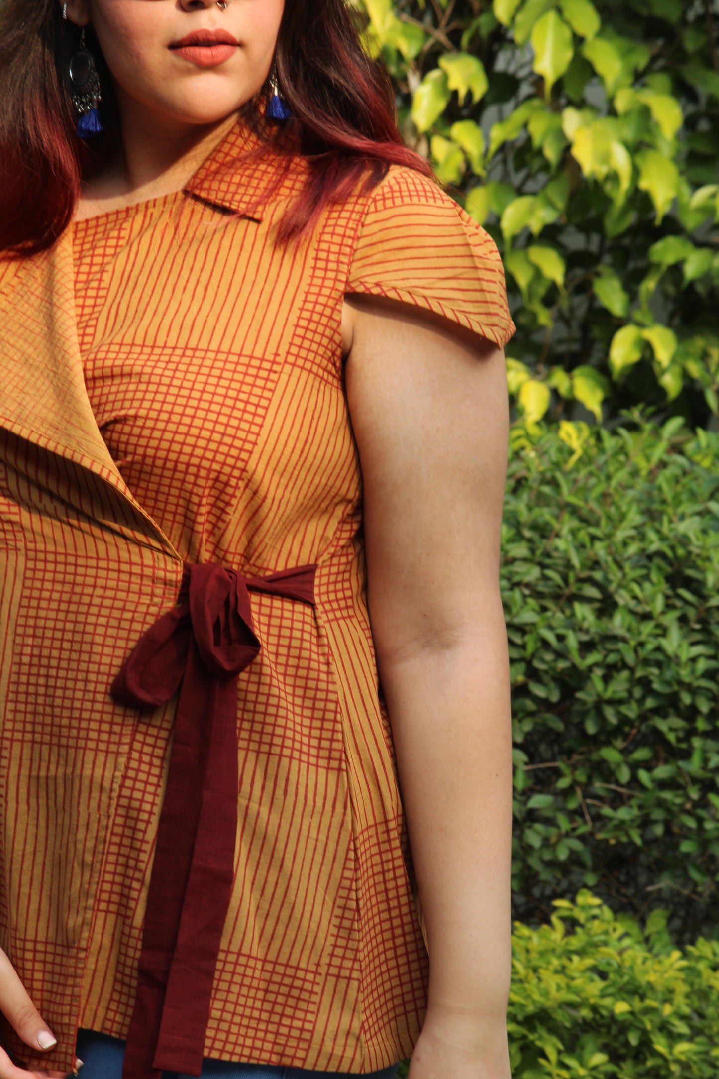 Wrap Checked Top - Sikhat