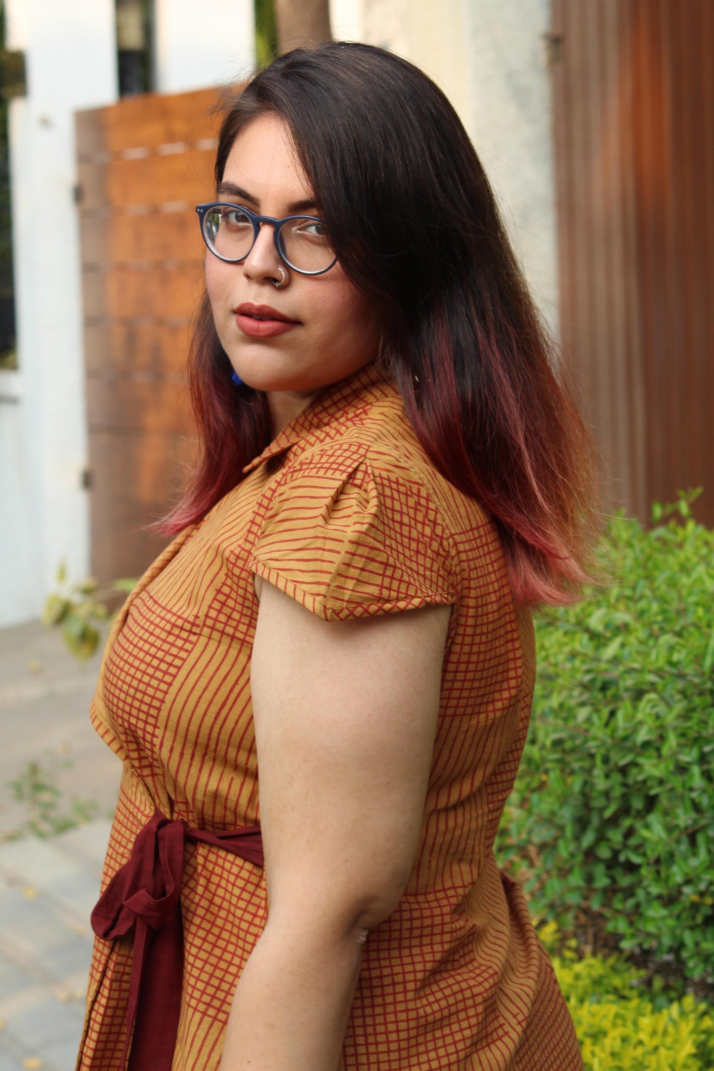 Wrap Checked Top - Sikhat