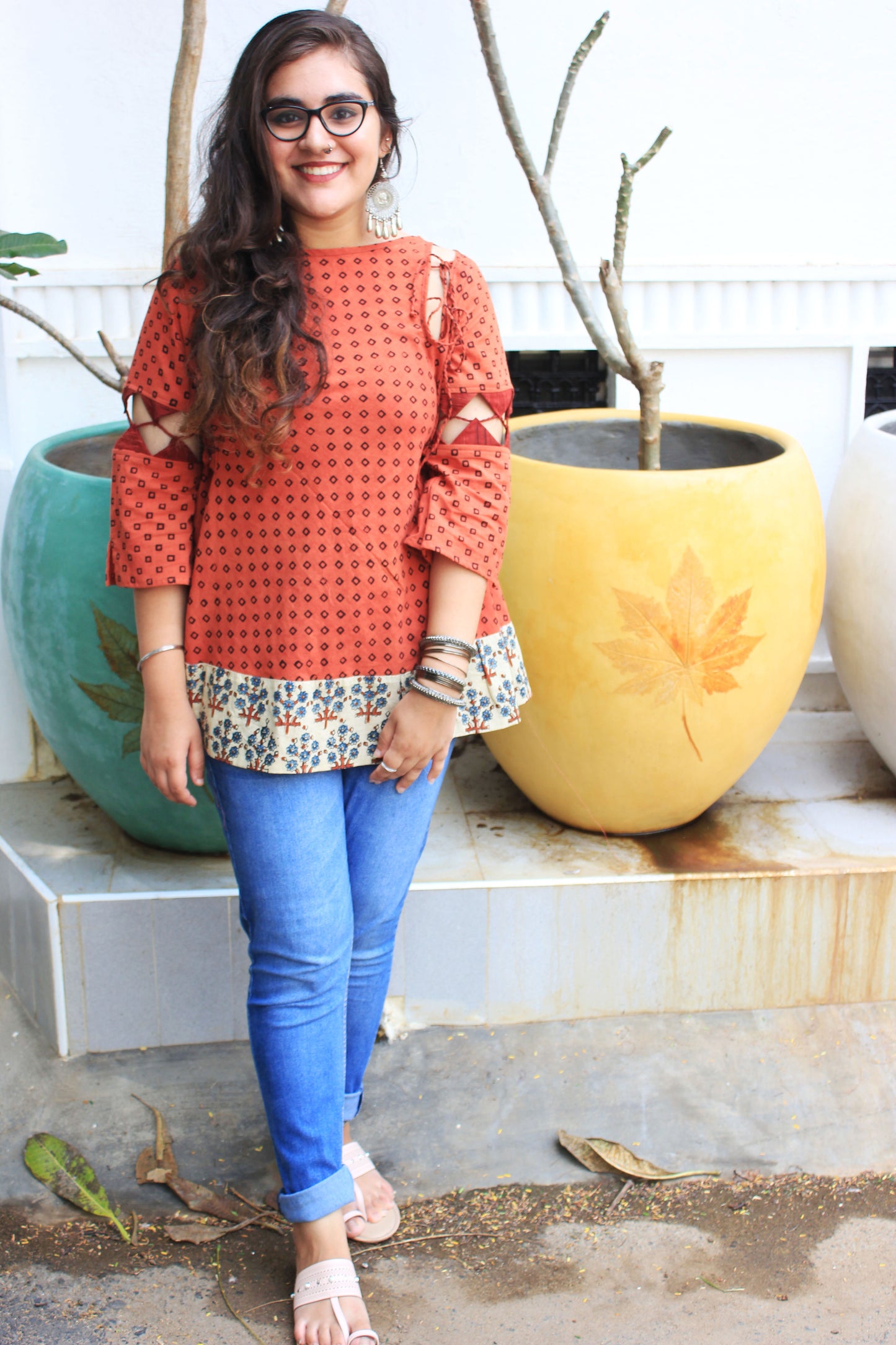 Oblique Cutwork Top - Sikhat