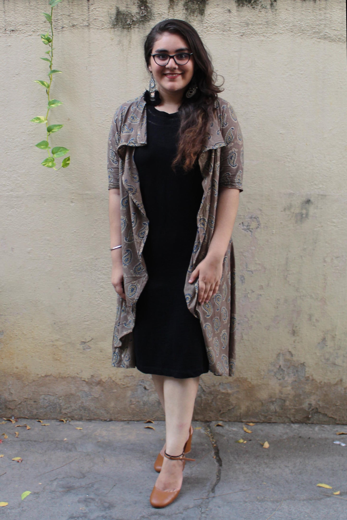 Turn-Down Collar Asymmetrical Jacket - Sikhat