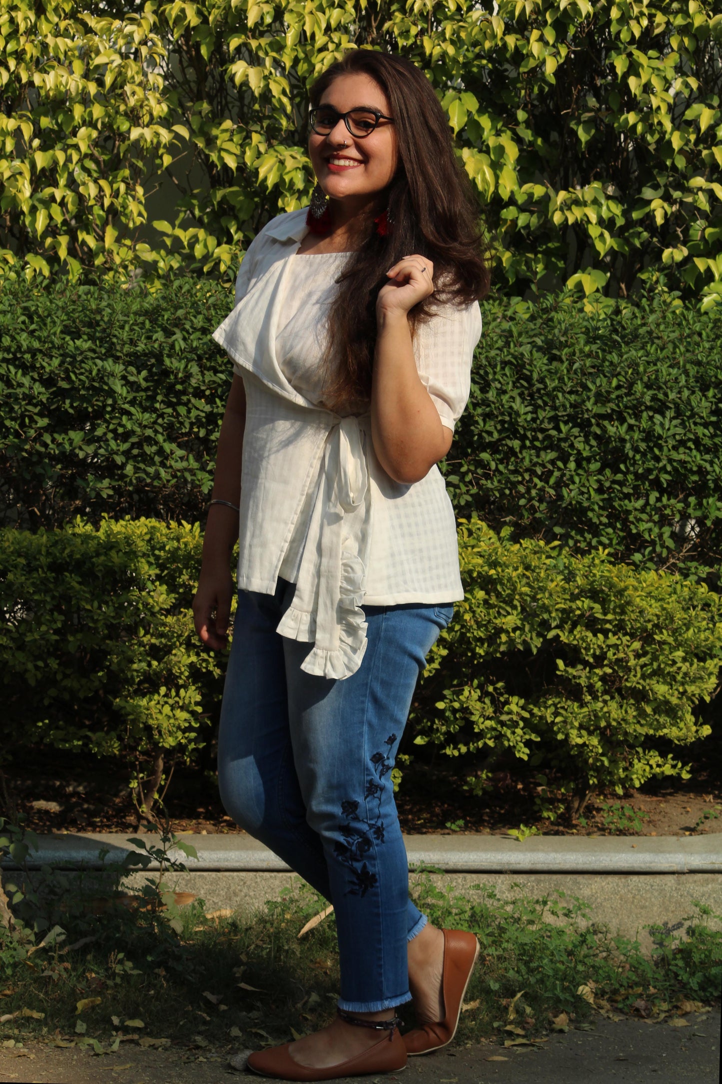 White Wrap Top - Sikhat