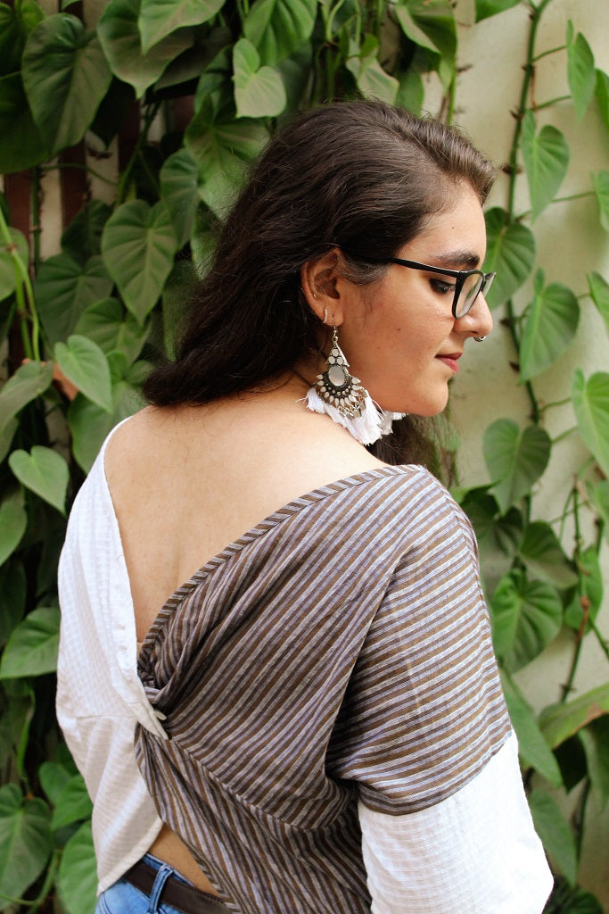 White Striped Top - Sikhat