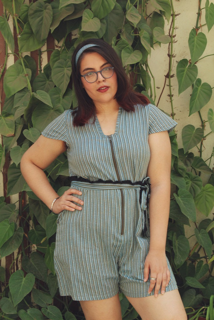 Blue striped playsuit - Sikhat