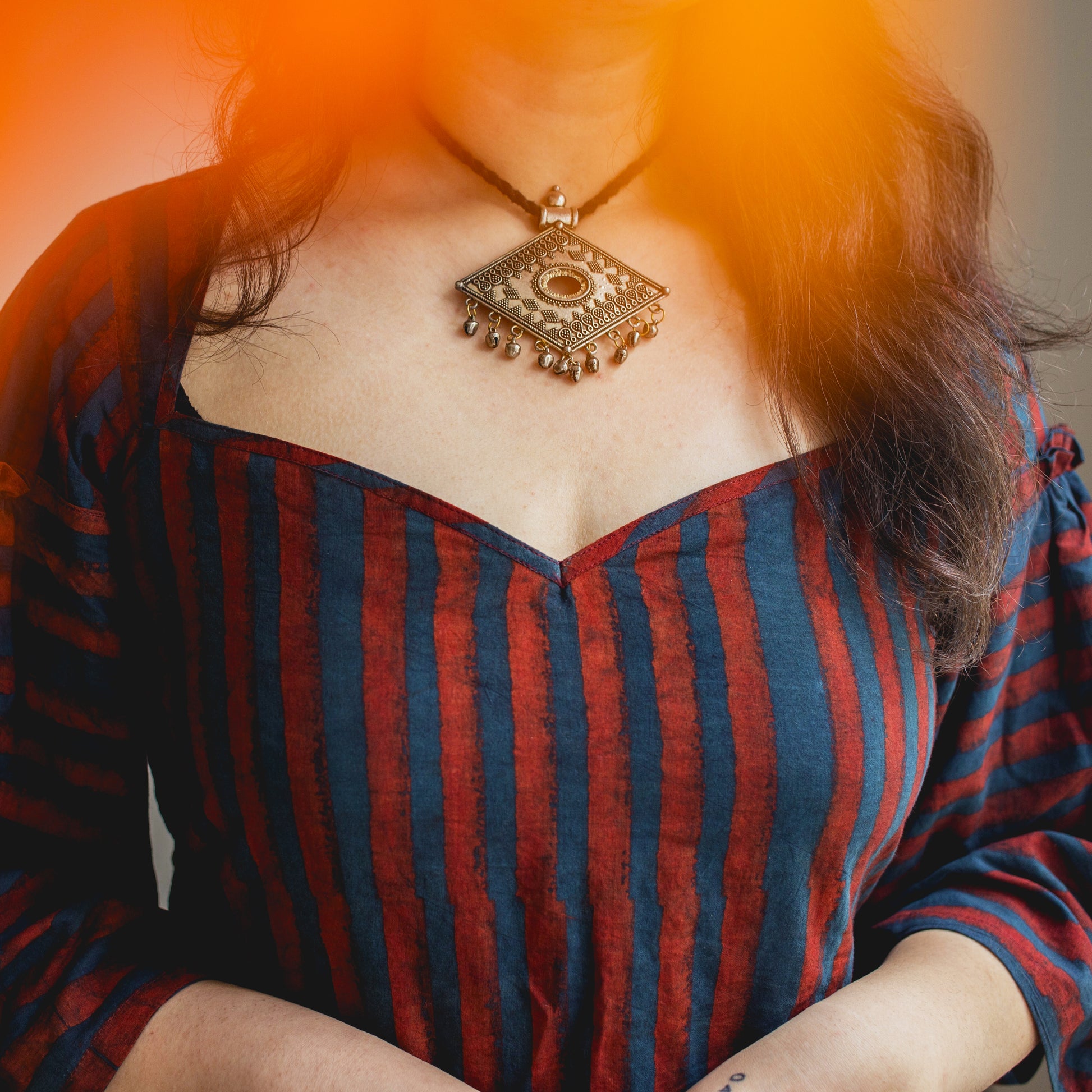 Striped Mini-malist dress - Sikhat