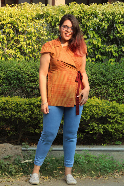 Wrap Checked Top - Sikhat