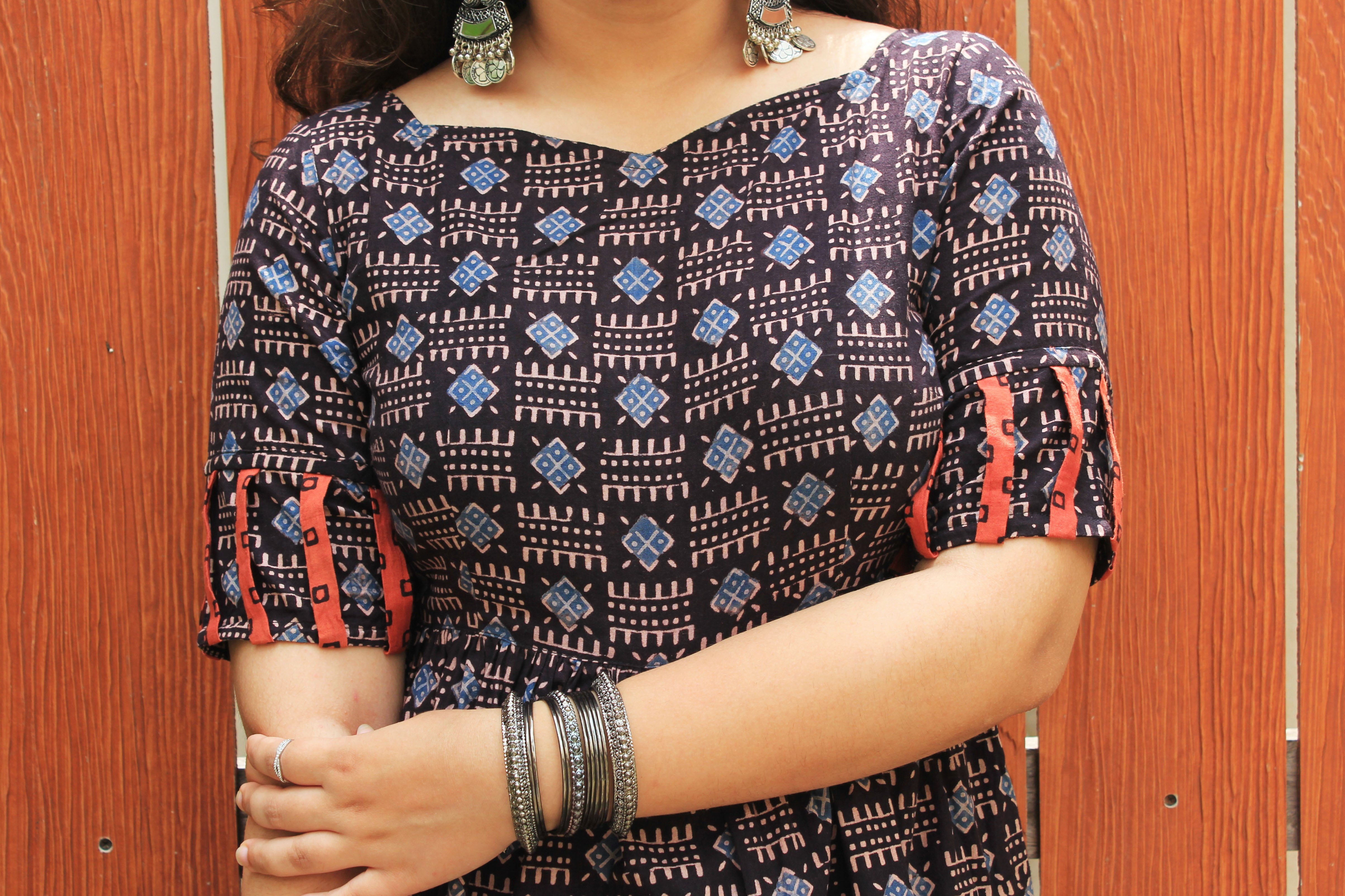 Pink & Black Neck Design Bomkai Cotton Dress Material Set at Rs 2900 in  Sundargarh