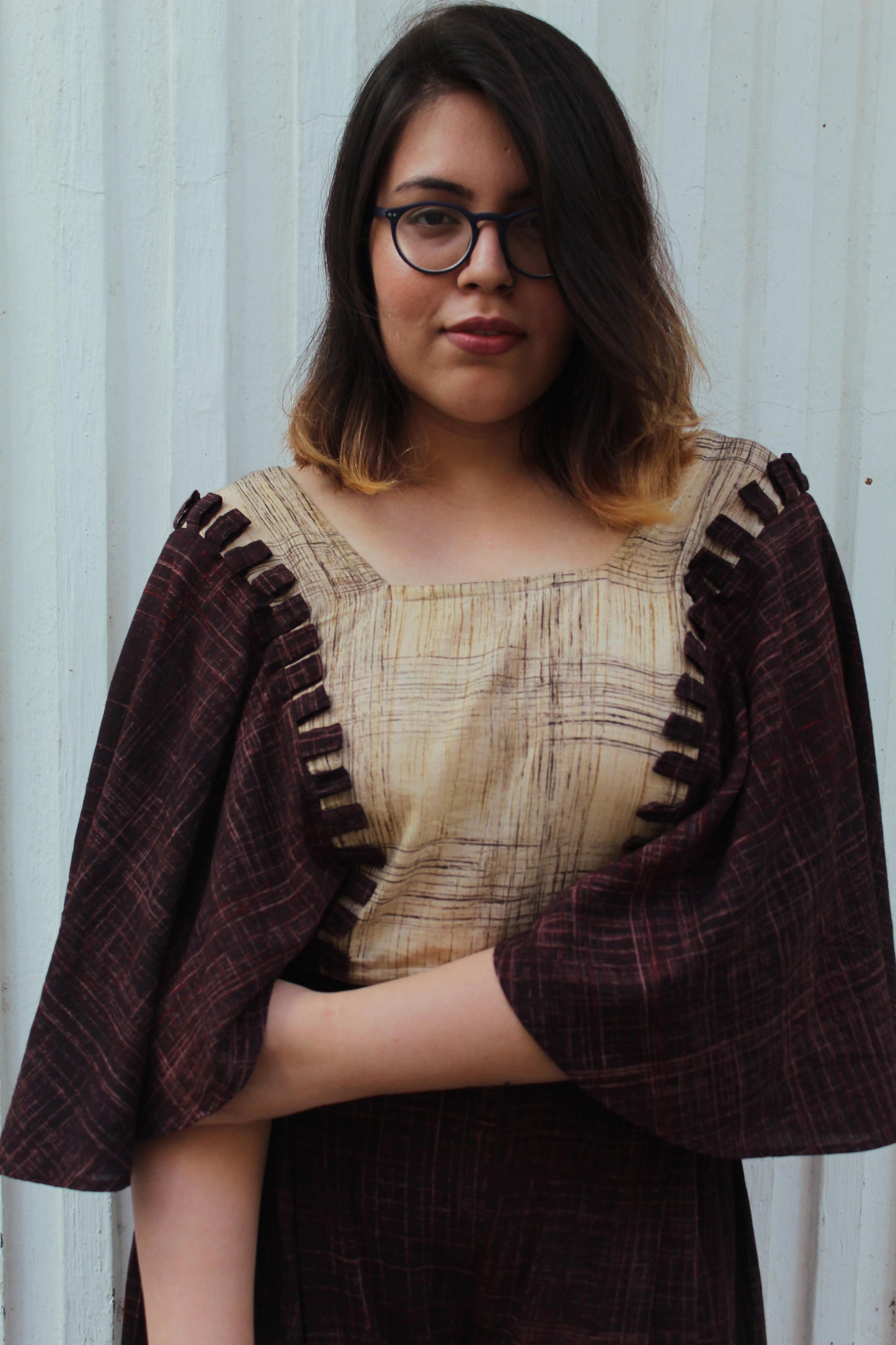 Cape Crop-Top and Pleated Palazzo - Sikhat