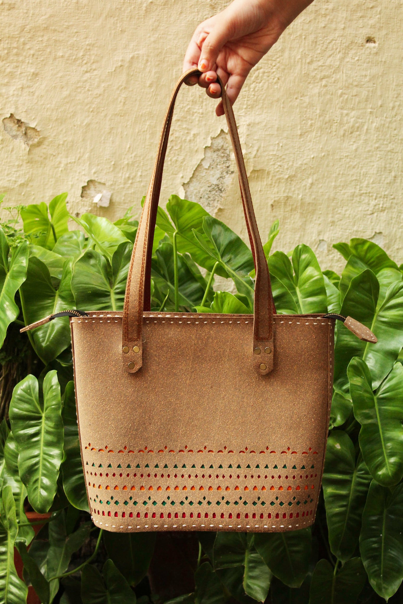 Cork Leather Tote Bag - Sikhat