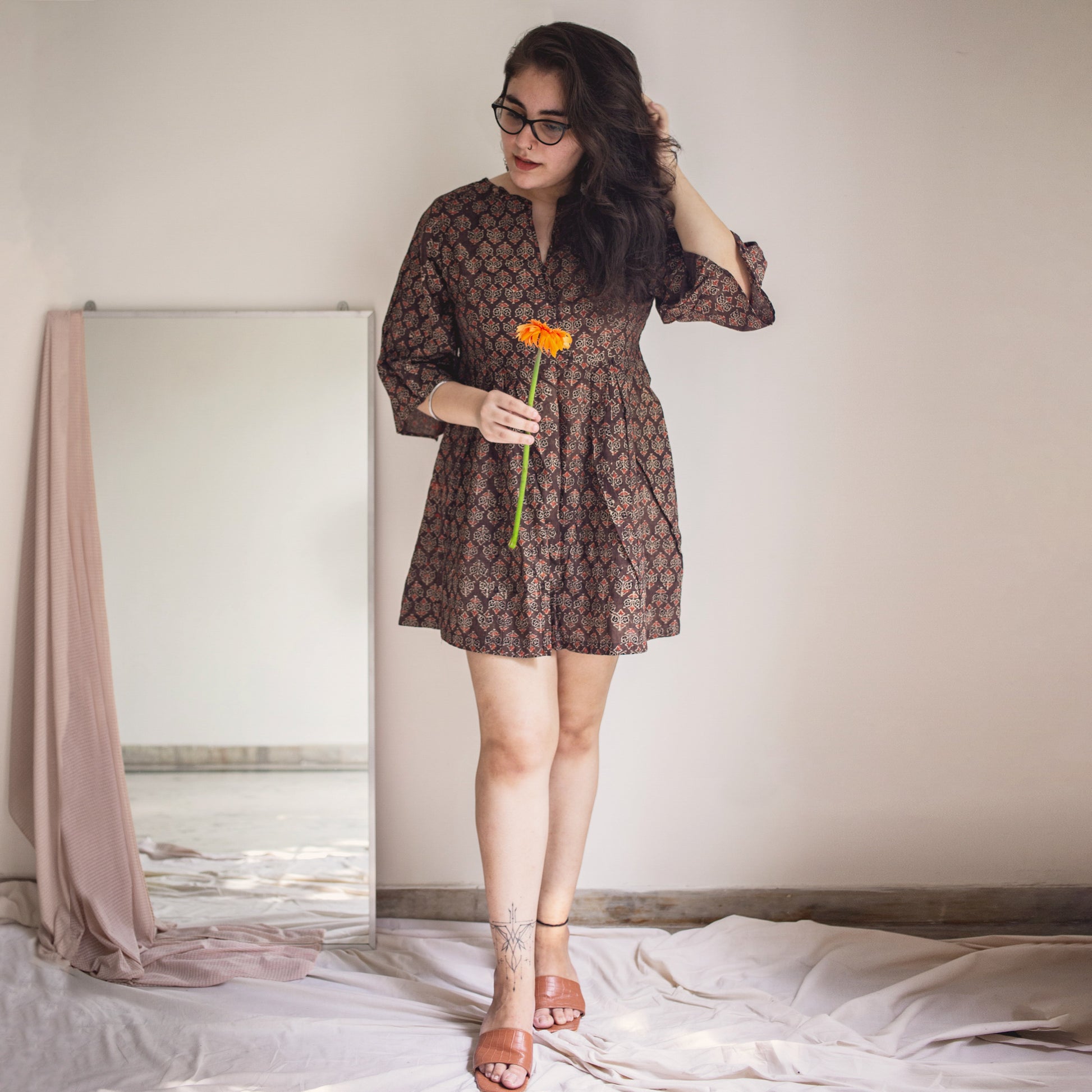 Cutwork Mini Dress - Sikhat