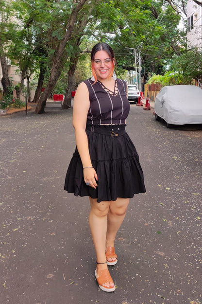 Black Ruffle Skirt - Sikhat